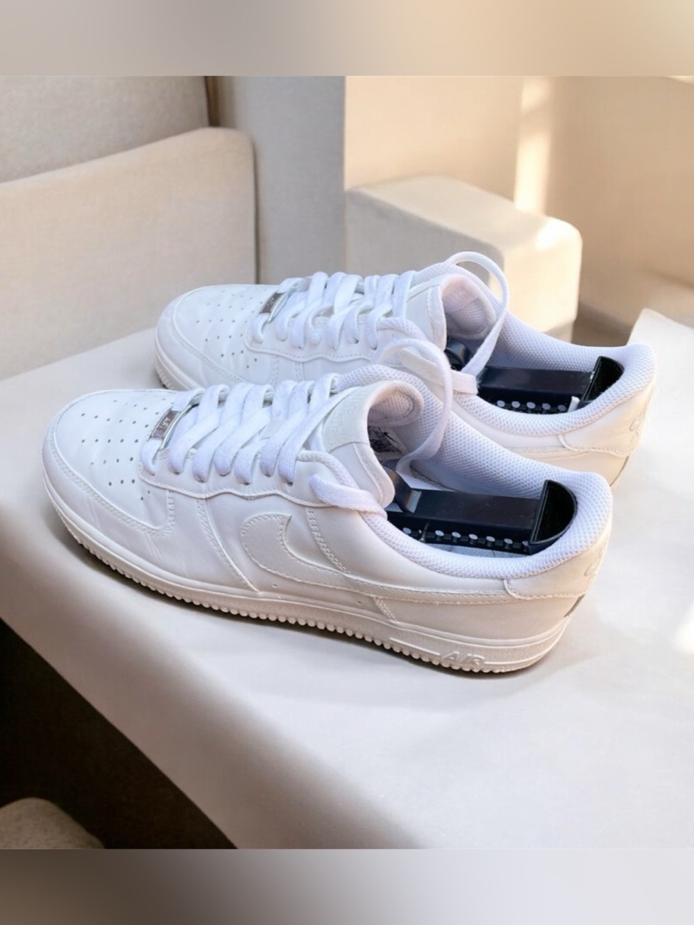 Nike Air Force 1 Women’s Sneakers White Size  US 9.5 EUR 41 CM 26.5 Authentic - Picture 4 of 7